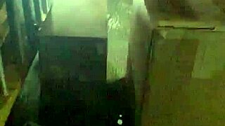 Watch this mexican guy jacking off his big cock at work!