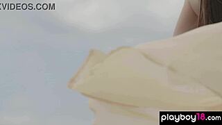 Confident Ukrainian Teen Kate Chromia Strips Naked on Balcony!