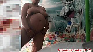 Indian Babe Baths in Bathroom While Screwing Her Pussy Hard