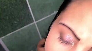 Havena Bolt swallows tattooed guy's cum in Rio's abandoned house