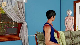 In the inn, a mature woman in cute outfit encounters huge monster cock for sexy adventure