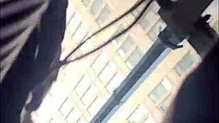 Caught Filming Wife's Wet Pussy Under Skirt in USA Action!