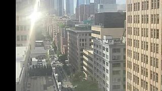 Caught Filming Wife's Wet Pussy Under Skirt in USA Action!