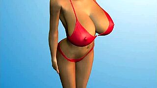 3d bikini babe with huge tits teases in ways you wouldn’t expect