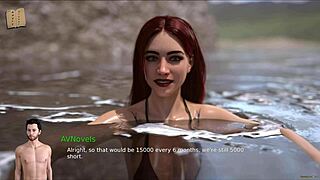 curvy babe in erotic 3d outfit shows huge boobs