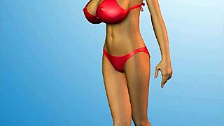 3d bikini babe with huge tits teases in ways you wouldn’t expect