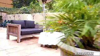 Stunning Blonde Mindi Mink Kissing At Party With Fake Tits