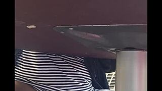 Caught Filming Wife's Wet Pussy Under Skirt in USA Action!