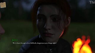 in this 3d tale, a mature woman with huge curvy tits and cute outfit faces the price of power