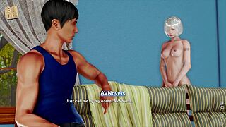 In the inn, a mature woman in cute outfit encounters huge monster cock for sexy adventure