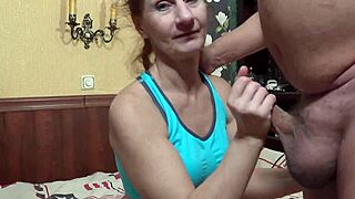 Older couple's wild wedding pussy licking!