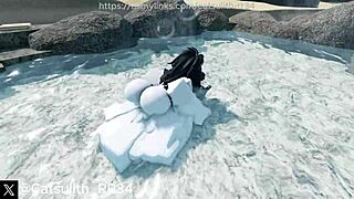 having wet intimate moments with personal companion in relaxed setting