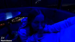 blowjob in amusement park then quick standing fuck just after back home