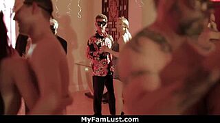 Stepbrothers and stepsisters swap husbands with Penny and Aaliyah for taboo cum