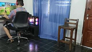 I invited my friend to play with my wife