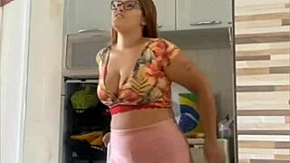 i'm a redhead wife flashing my big pussy lips with husband nearby, feeling so naughty