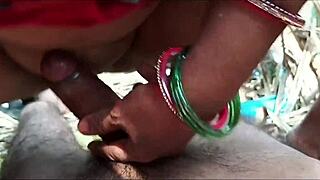 Can You Believe Desi Step Aunty’s Wild Sex in the Fields After Wedding?