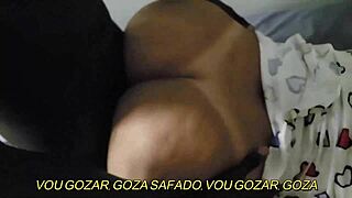 Wife's First Time With Black Boy, Condom Breaks, He Cums on Pussy While I Suck