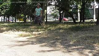 i’m a hairy mature flashing in my sheer dress outdoors