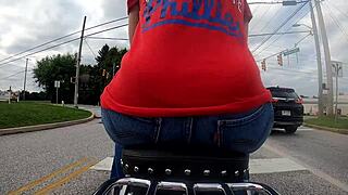 motorcycle gopro captures big ass on wild ride in pt 1