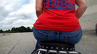 motorcycle gopro captures big ass on wild ride in pt 1