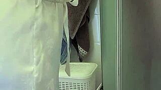 stepmom helps son masturbate