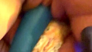 Pussy spread wide open and fucked hard to reach orgasm