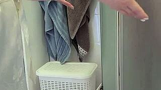 stepmom helps son masturbate