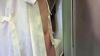 stepmom helps son masturbate