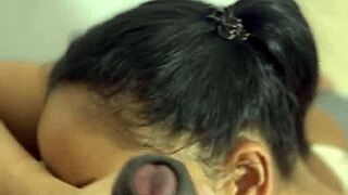 Pov Blowjob Featuring Amateur Couple and Stepbrother's Monster Cock