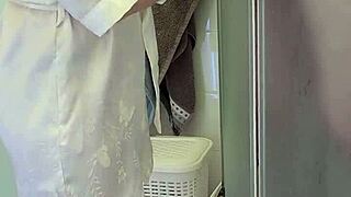 stepmom helps son masturbate