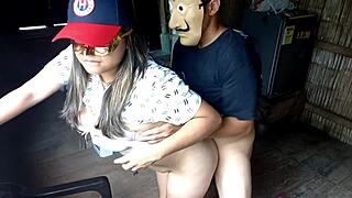 Latina casting interview with perky booty babe and big cock action