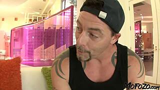 Busty cheerleader gets cum sprayed all over after wild action!