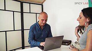 Engineer Destroys Lusty Gemma Bones' Ass