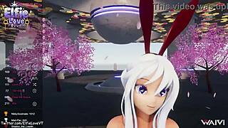 Hentai Vtuber Elfie Love Controlling Toys On 3D Vrchat Stream