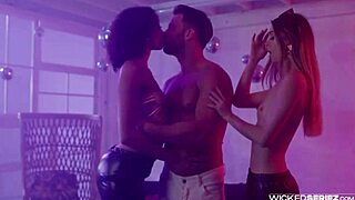 shy blonde alexis tae and molly little get wild in wicked seriez