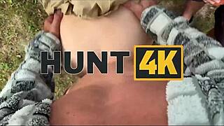 Blonde cuckolds boyfriend outdoors