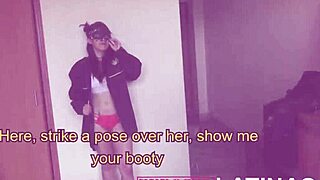 Seductive police officer receives facial after intense blowjob in Spanish porn.