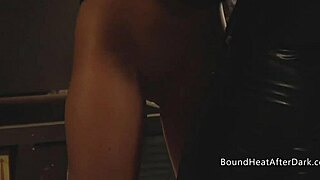 Submissive big boobs lesbian slave whipped by dominant mistress