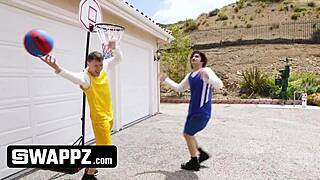 Yo, Swappz MVP stepmoms beat stepsons in basketball, then pound their cocks!