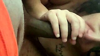 Snowbunnyqueen27 Deepthroats Big Black Cock With Choking