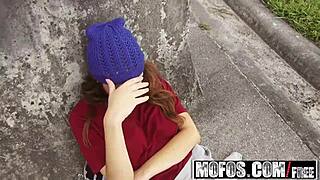 Mofos - Pervs on Patrol - Jade Nile - Bouncy Tit Teen 18+ Picked Up in Kitchen for Wet Anal