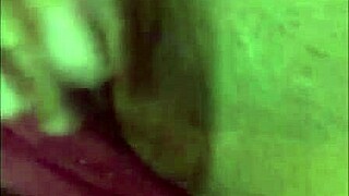 She masturbates with dildo in my room.