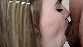 Young 18+ Sucks Cock with Beautiful Lips