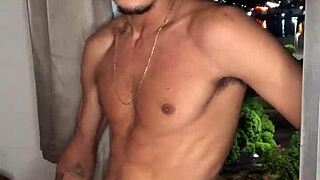 i watch garoto safado batendo punheta na janela do predio with tattoo.