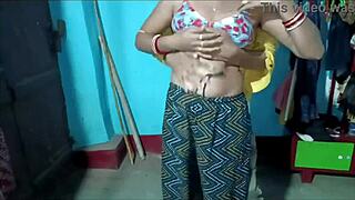 indian bengali sexy bhabhi gets fucked hard in blue suit during hot desi sex