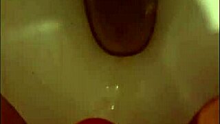 wanted production - slave peeing in red lingerie compilation