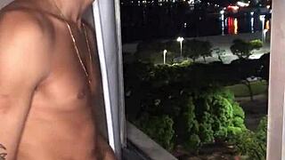 i watch garoto safado batendo punheta na janela do predio with tattoo.