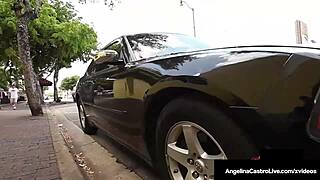 アンジェリーナ・カストロ巨尻美女が屋外エロ満喫