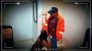 Slut Sucks Delivery Boy's Cock, Fucks Him Hard In Lingerie, Horny Homemade Pussy Action!